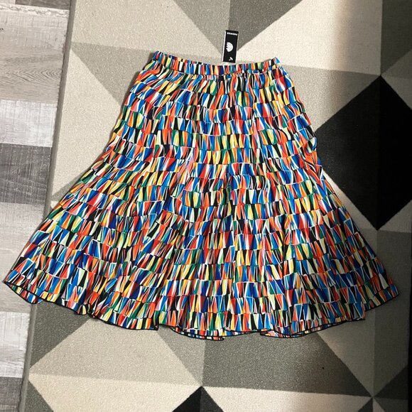 NWT Premise Multicolor Geometric Print Pull-on Skirt Women's Size S - Picture 1 of 7